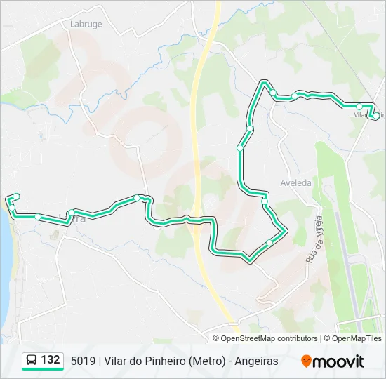 132 Bus Line Map