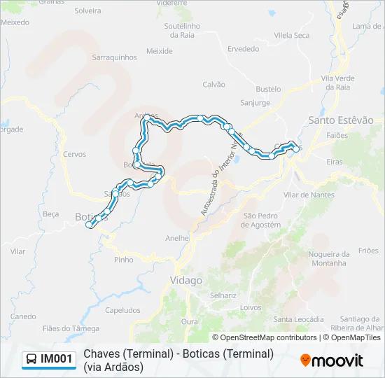 IM001 Bus Line Map