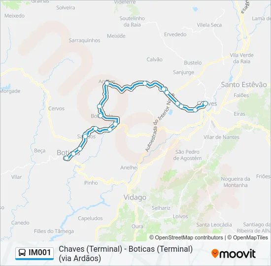 IM001 Bus Line Map