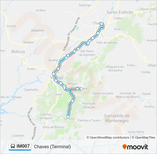 IM007 Bus Line Map