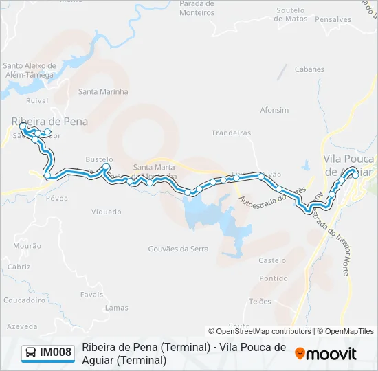 IM008 Bus Line Map