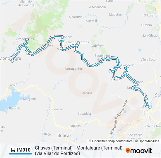 IM010 Bus Line Map