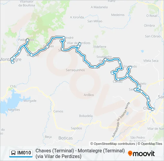 IM010 Bus Line Map