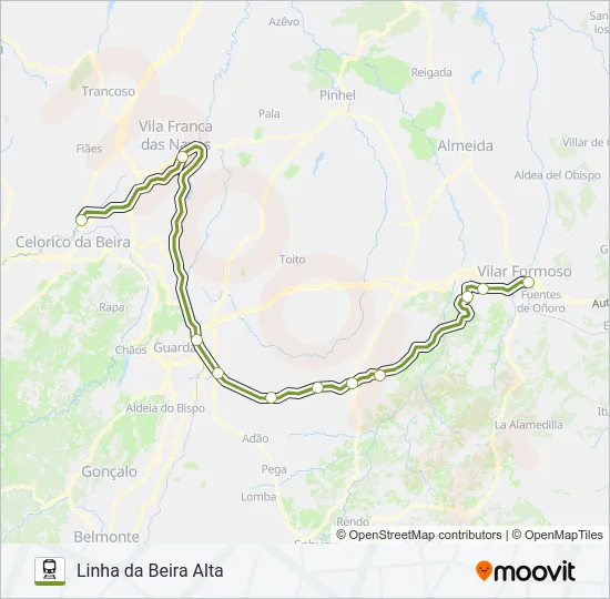 L. BEIRA ALTA  Line Map