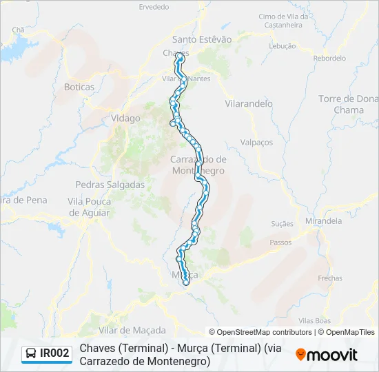 IR002 Bus Line Map
