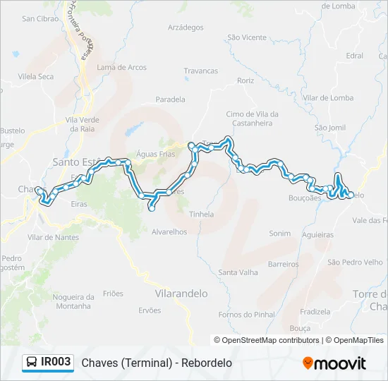 IR003 Bus Line Map