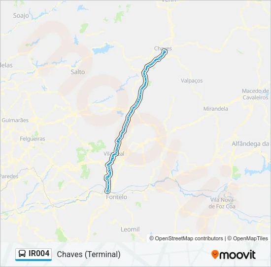 IR004 Bus Line Map
