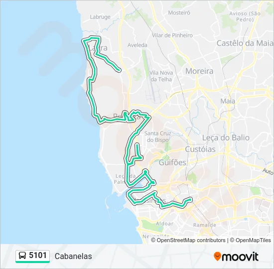 5101 Bus Line Map