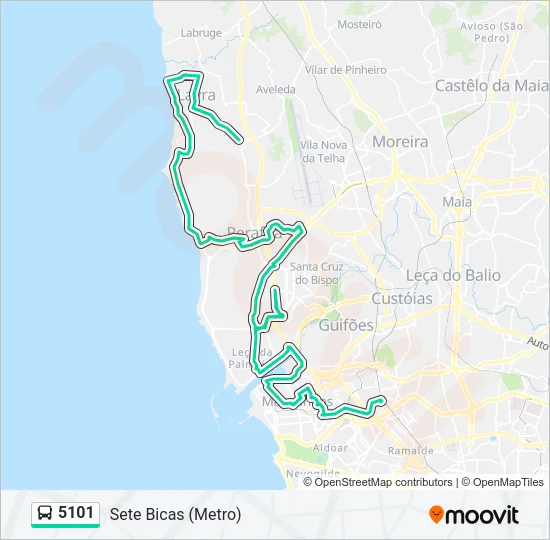 5101 Bus Line Map