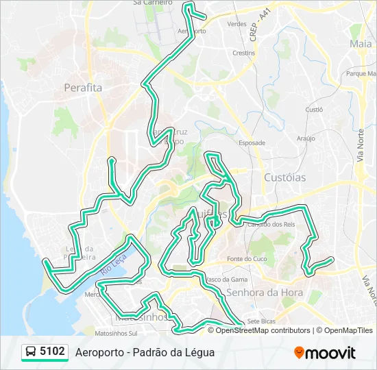 5102 Bus Line Map