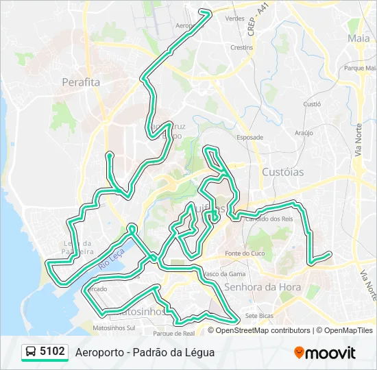 5102 Bus Line Map