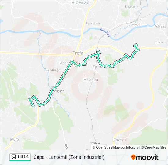 6314 Bus Line Map