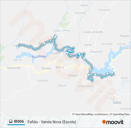 IR006 Bus Line Map