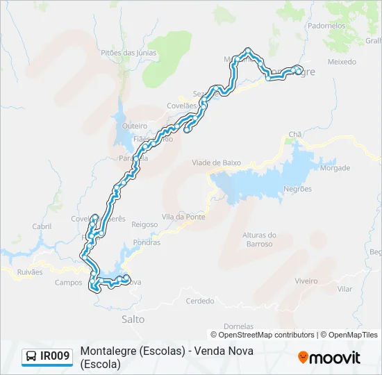 IR009 Bus Line Map