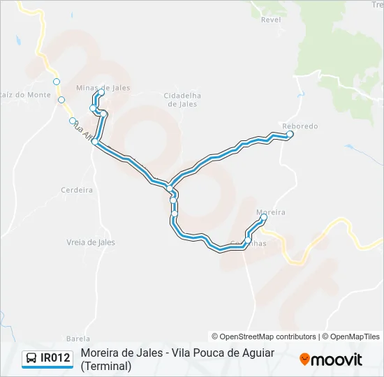 IR012 Bus Line Map