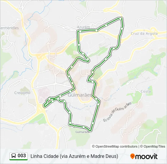 003 Bus Line Map
