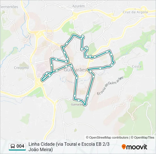 004 Bus Line Map