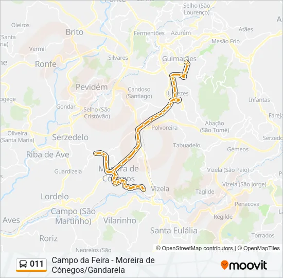 011 Bus Line Map