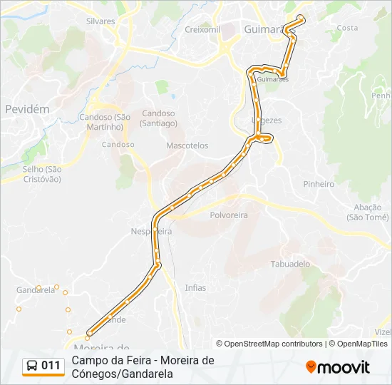 011 Bus Line Map