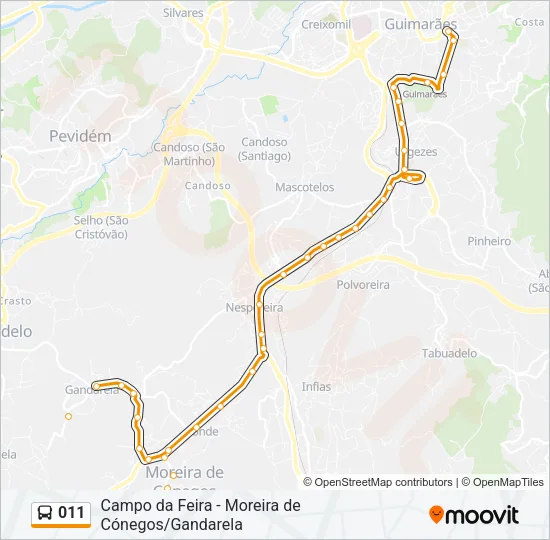 011 Bus Line Map