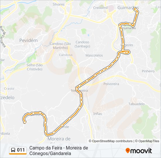 011 Bus Line Map