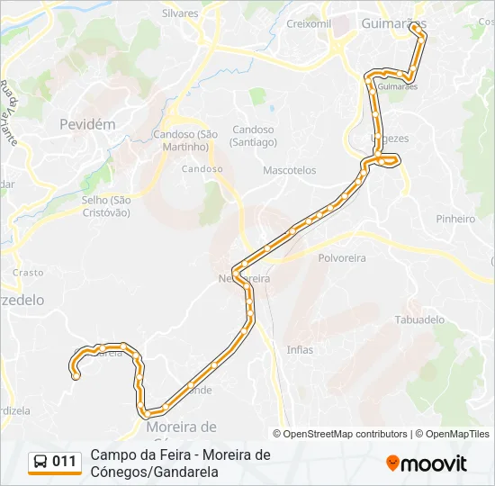011 Bus Line Map