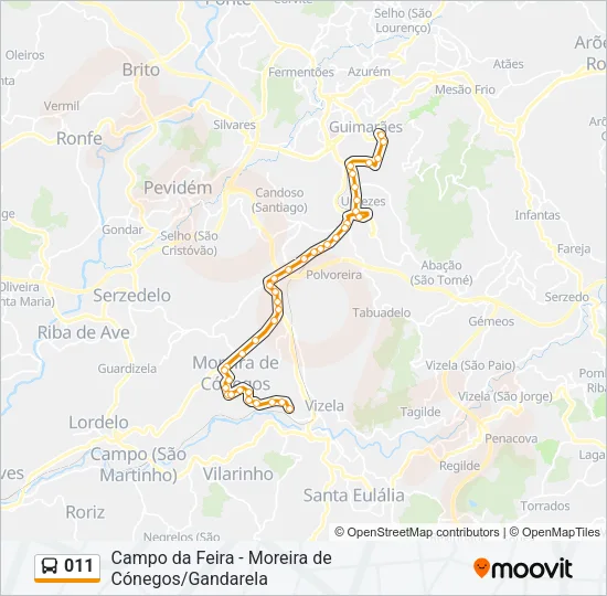 011 Bus Line Map