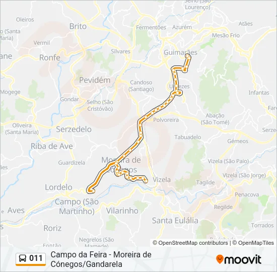 011 Bus Line Map
