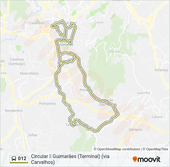 012 Bus Line Map