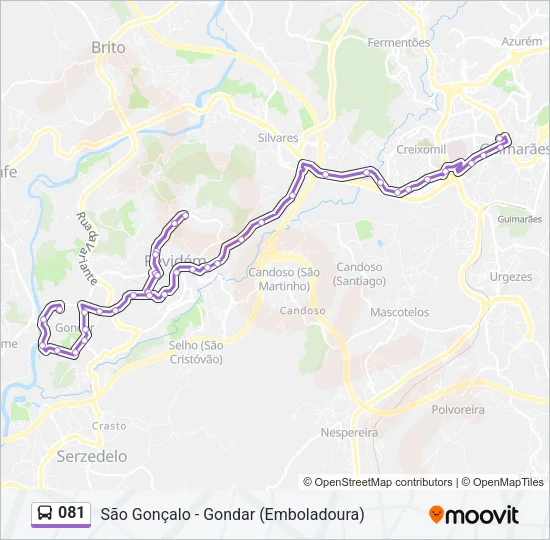 081 Bus Line Map