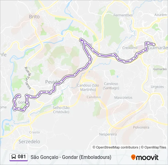 081 Bus Line Map