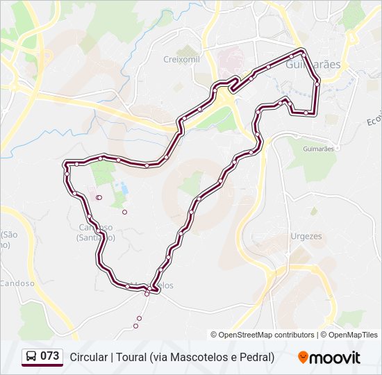 073 Bus Line Map