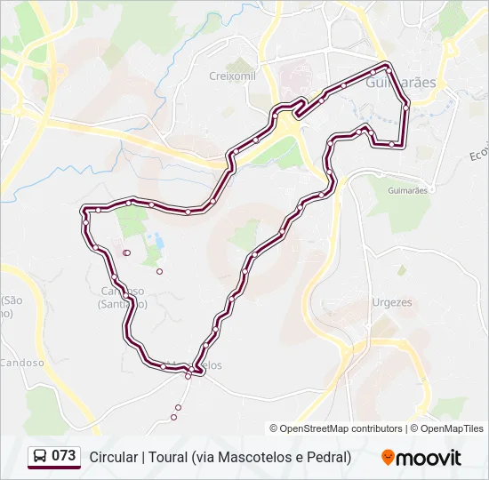 073 Bus Line Map