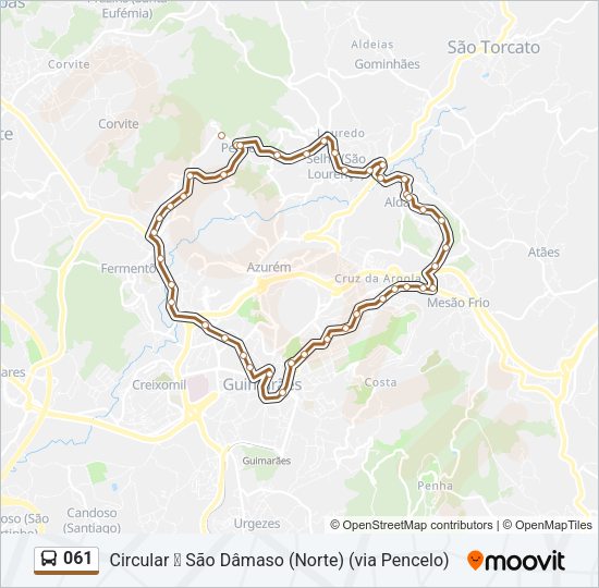 061 Bus Line Map