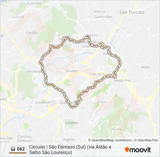 062 Bus Line Map