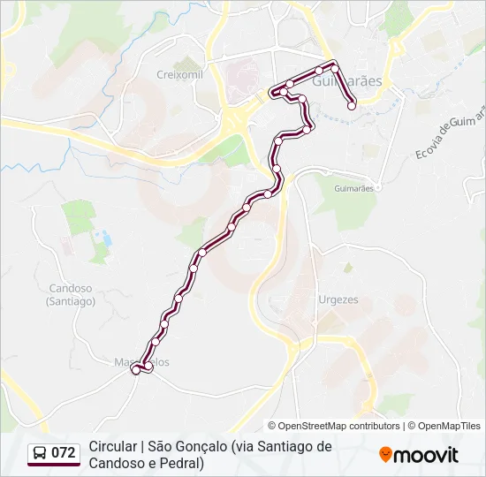 072 Bus Line Map
