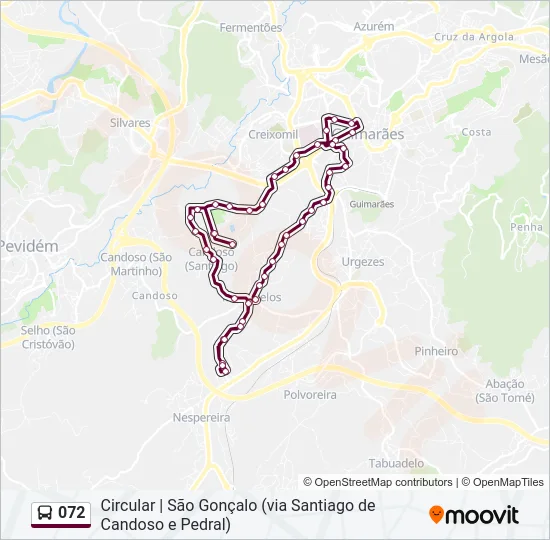072 Bus Line Map