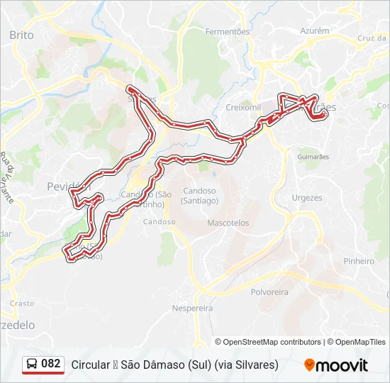082 Bus Line Map