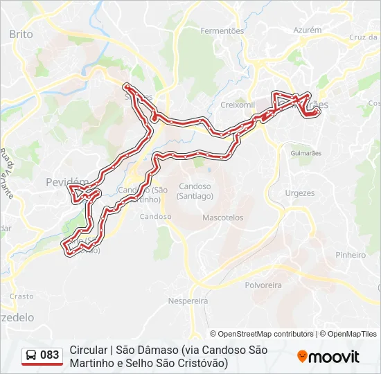 083 Bus Line Map