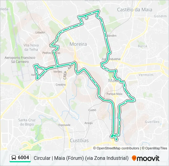6004 Bus Line Map
