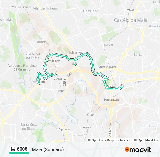 6008 Bus Line Map
