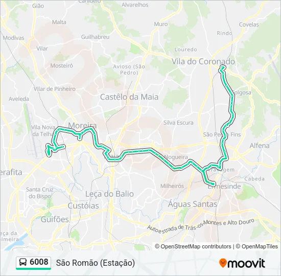 6008 Bus Line Map