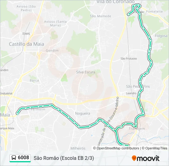 6008 Bus Line Map