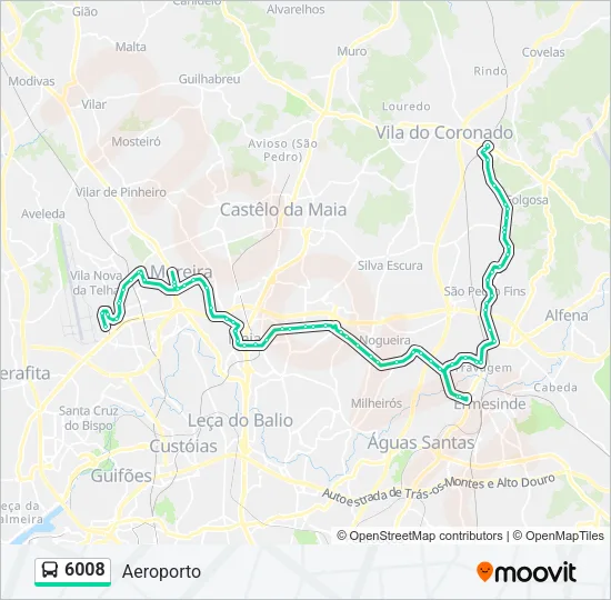 6008 Bus Line Map