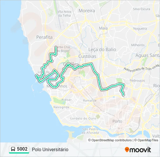 5002 Bus Line Map