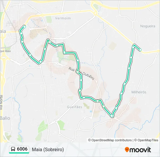 6006 Bus Line Map