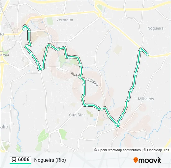 6006 Bus Line Map