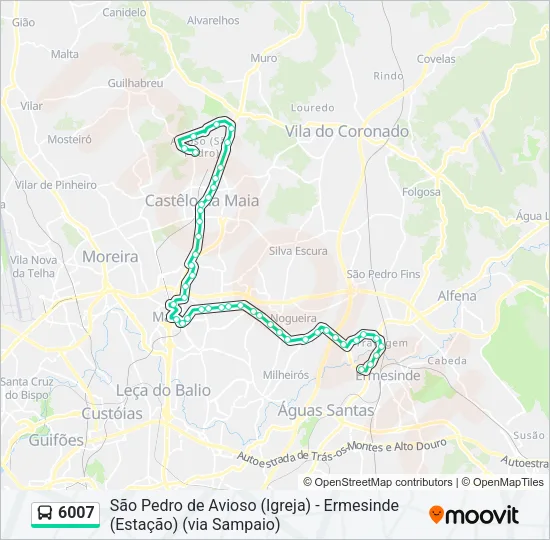 6007 Bus Line Map