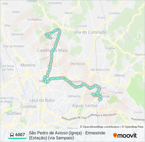 6007 Bus Line Map