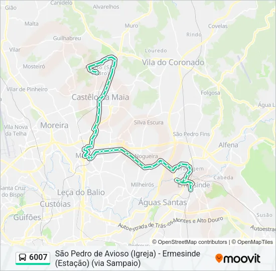 6007 Bus Line Map